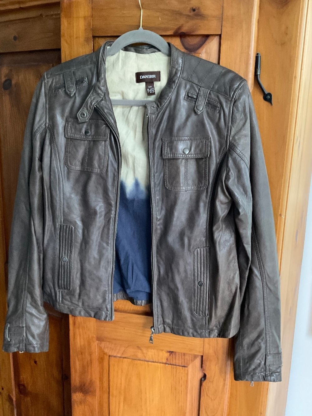 Vintage Brown Danier leather jacket L